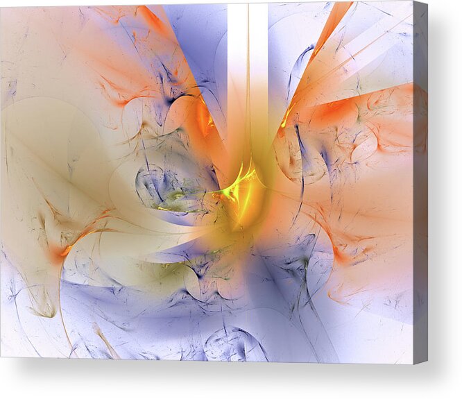 Art Acrylic Print featuring the digital art Close to Metal by Jeff Iverson
