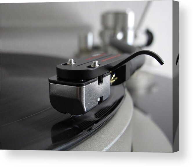 Toda City Acrylic Print featuring the photograph Close Up Of Record Player by Huzu1959
