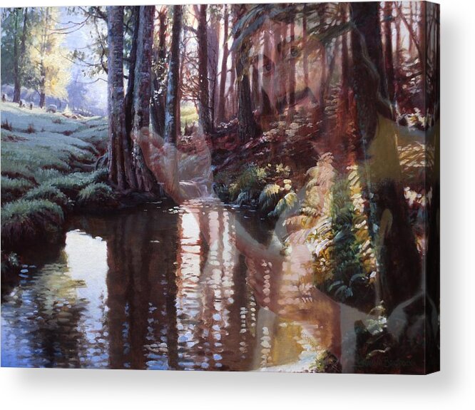 Creation Acrylic Print featuring the painting Come, explore with Me by Graham Braddock