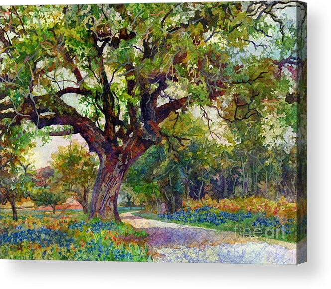 Country Acrylic Print featuring the painting Country Lane by Hailey E Herrera