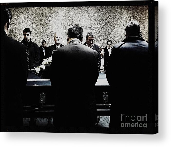 Catholic Acrylic Print featuring the photograph Day of Interment by Frank J Casella