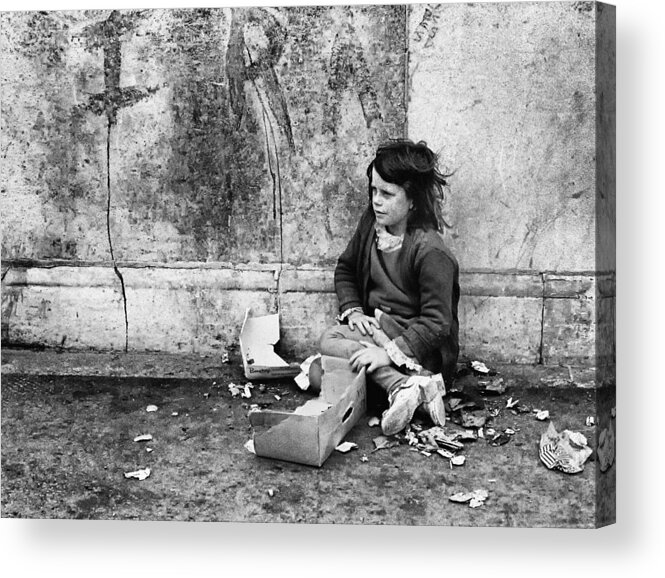 Girl Acrylic Print featuring the photograph During "the Troubles" by Jonathan Eden-drummond