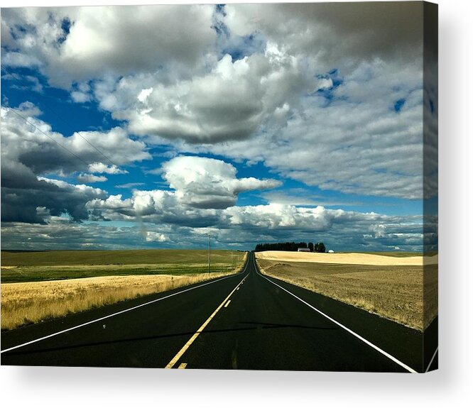 Harrington Acrylic Print featuring the photograph Endless Highway by Jerry Abbott