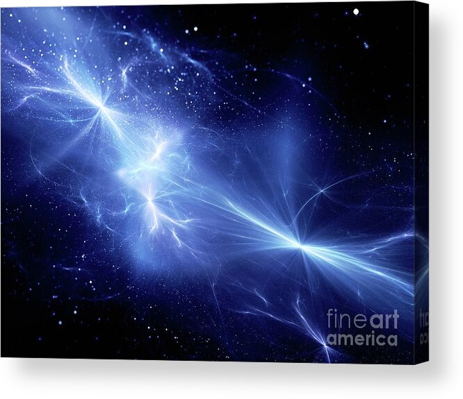 Ray Acrylic Print featuring the photograph Energy Fields by Sakkmesterke/science Photo Library