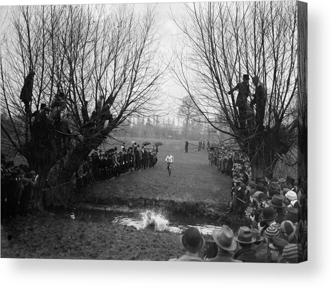 Crowd Acrylic Print featuring the photograph Eton Steeplechase by Fox Photos