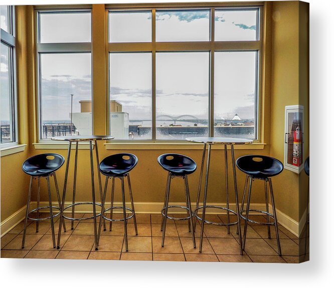 Bar Acrylic Print featuring the photograph Four Bar Stools in Memphis by James C Richardson