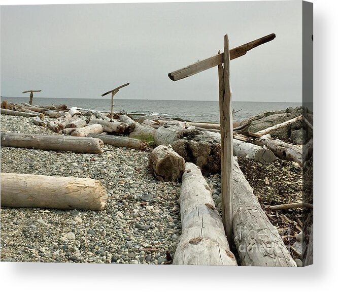 Beach Acrylic Print featuring the photograph Go North Young Man by Bill Thomson