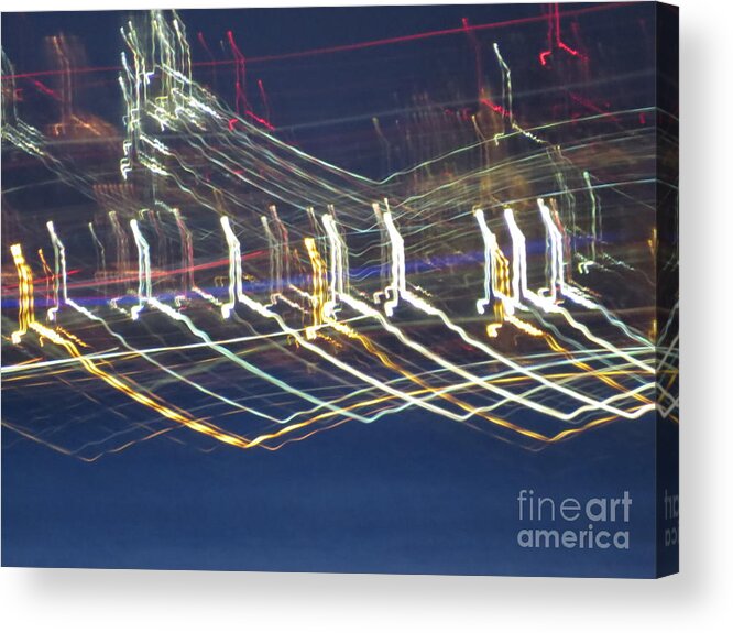 Abstract Acrylic Print featuring the photograph Great Leaps by World Reflections By Sharon