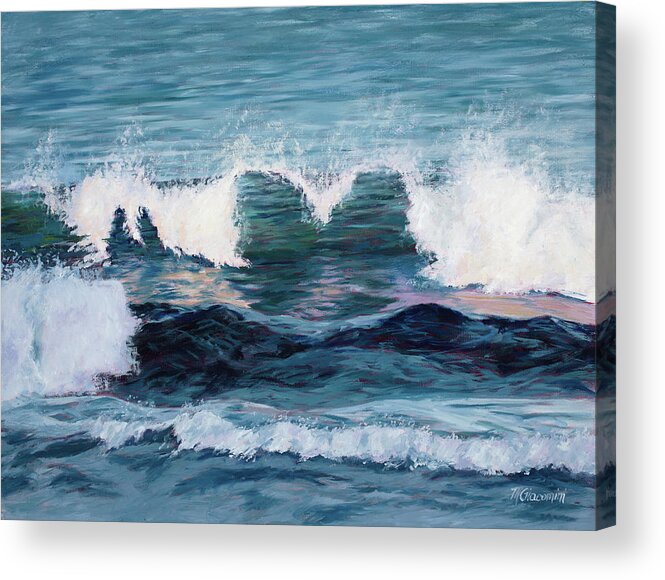 Oil Acrylic Print featuring the painting Heart Breakers by Mary Giacomini