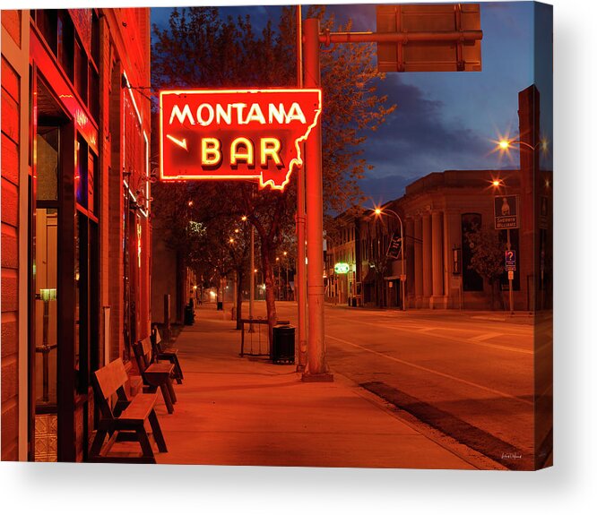 Montana Acrylic Print featuring the photograph Historical Montana Bar by Leland D Howard