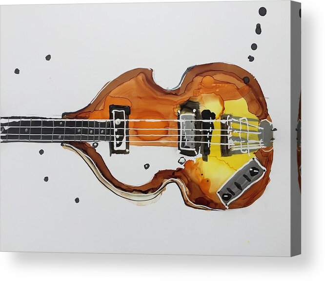 Abstract Acrylic Print featuring the painting Hofner by Bonny Butler