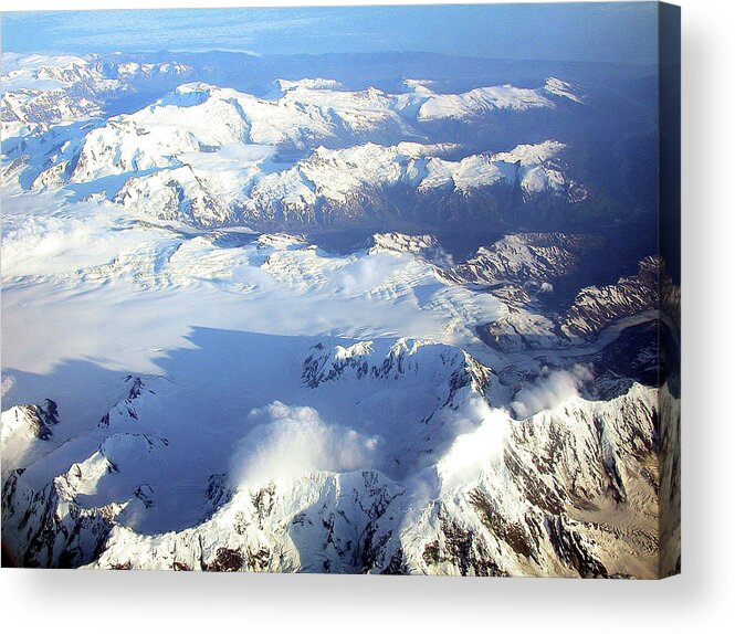 Alaska Acrylic Print featuring the photograph Icebound Mountains by Mark Duehmig