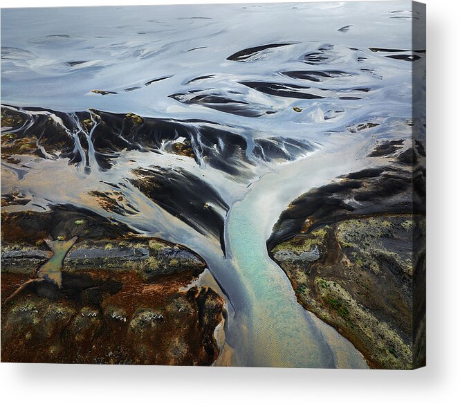  Acrylic Print featuring the photograph In To The Main Stream by Shenshen Dou