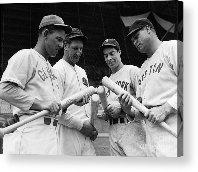 People Acrylic Print featuring the photograph Joe Dimaggio And Others by Bettmann