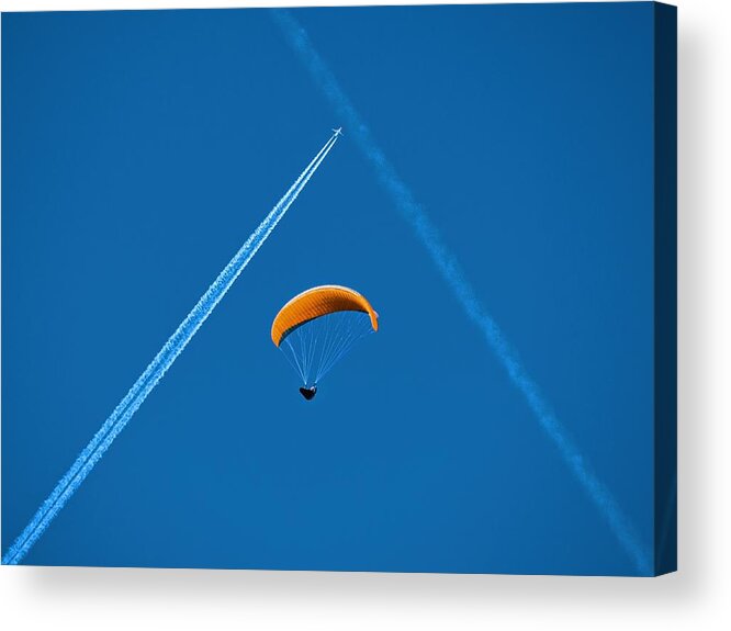 Flying Acrylic Print featuring the photograph Just Flying by Roman Chuda