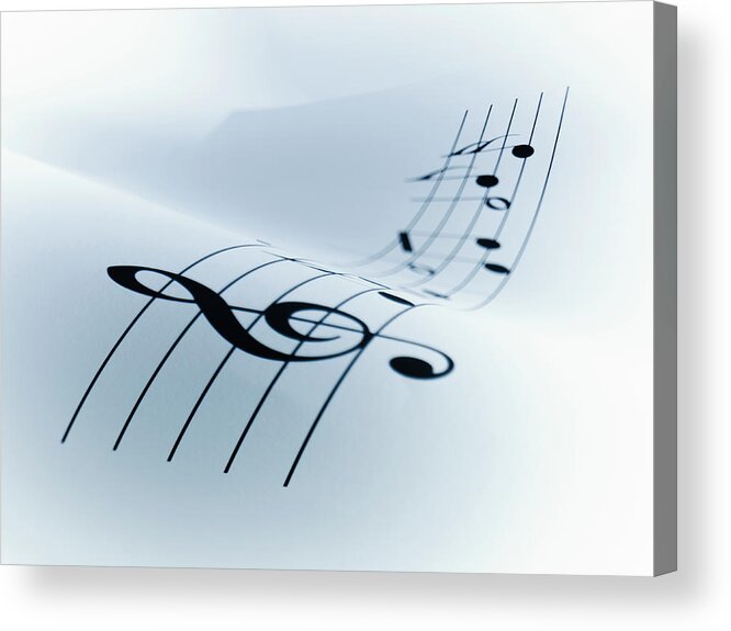 Sheet Music Acrylic Print featuring the photograph Line Of Music by Adam Gault