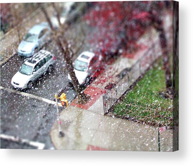 Outdoors Acrylic Print featuring the photograph Mini Blizzard by Angela Martini