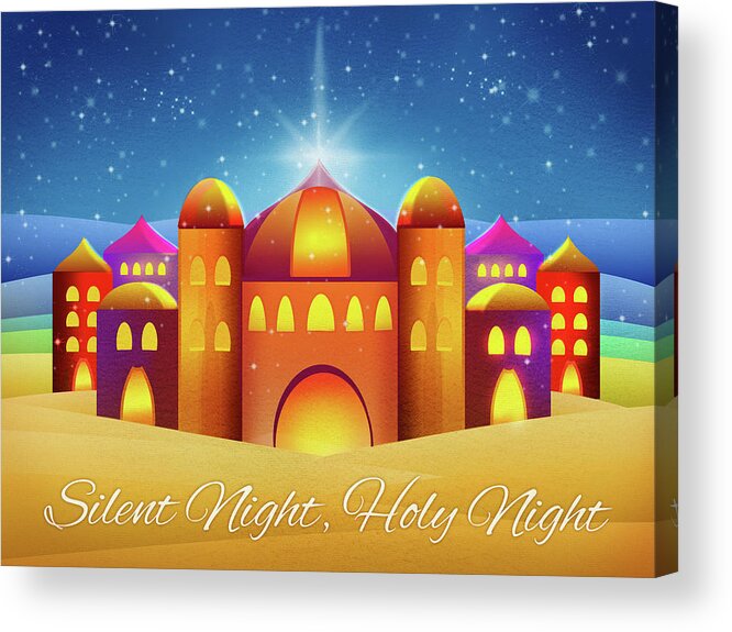 O Holy Night Acrylic Print featuring the digital art O Holy Night by Ali Chris