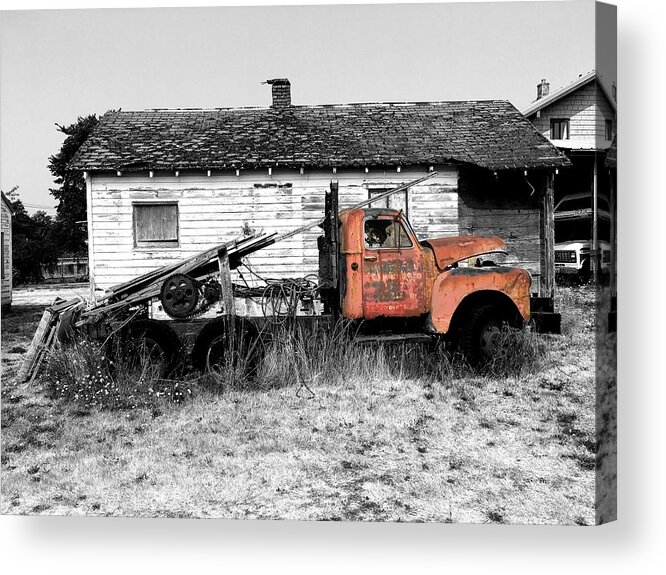 Truck Acrylic Print featuring the photograph Old Abandoned Truck by Jerry Abbott