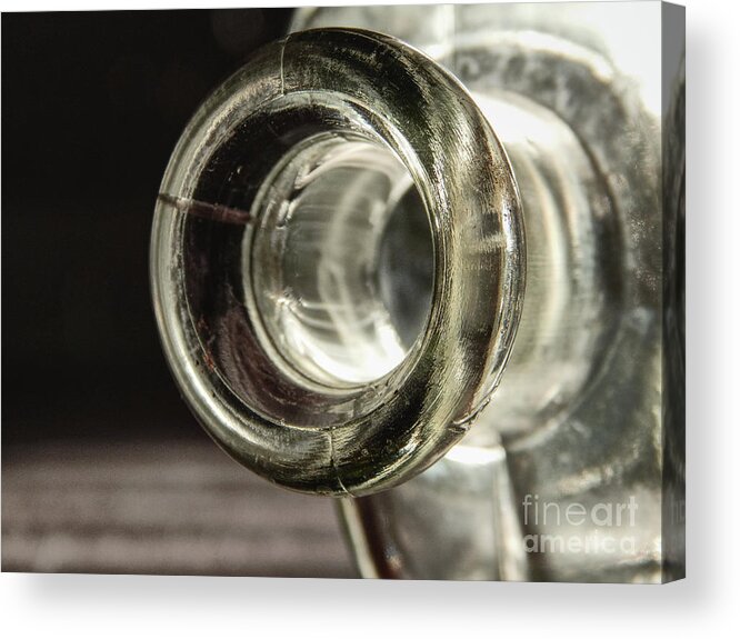 Glass Bottle Acrylic Print featuring the photograph Opening of Glass Bottle by Phil Perkins