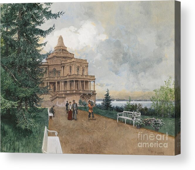 Gouache Acrylic Print featuring the drawing Oranienbaum, 1898 by Heritage Images