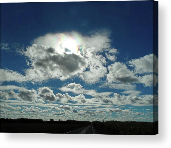 Out Of The Blue Acrylic Print featuring the photograph Out Of The Blue 1 by Cyryn Fyrcyd