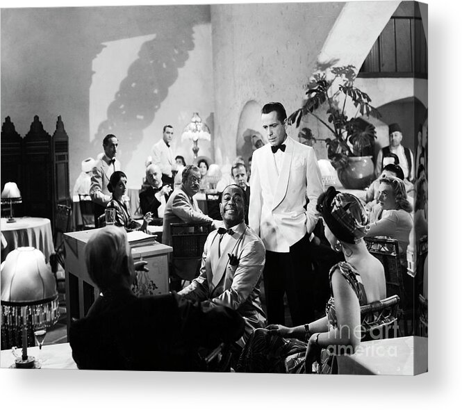 Humphrey Bogart Acrylic Print featuring the photograph Play It Again Sam - Rick's Cafe by Doc Braham