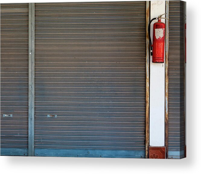 Abstract Acrylic Print featuring the photograph Ready for any emergency by Jeremy Holton