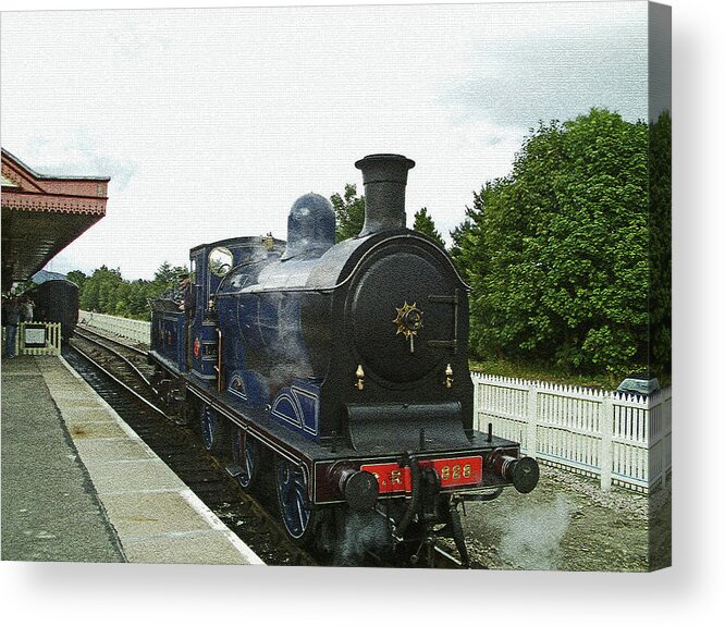 Scotland Acrylic Print featuring the photograph SCOTLAND. Aviemore. Strathspey Railway. by Lachlan Main