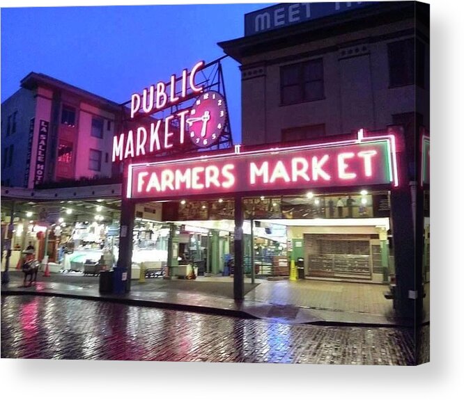 Public Market Acrylic Print featuring the photograph Seattle by FD Graham
