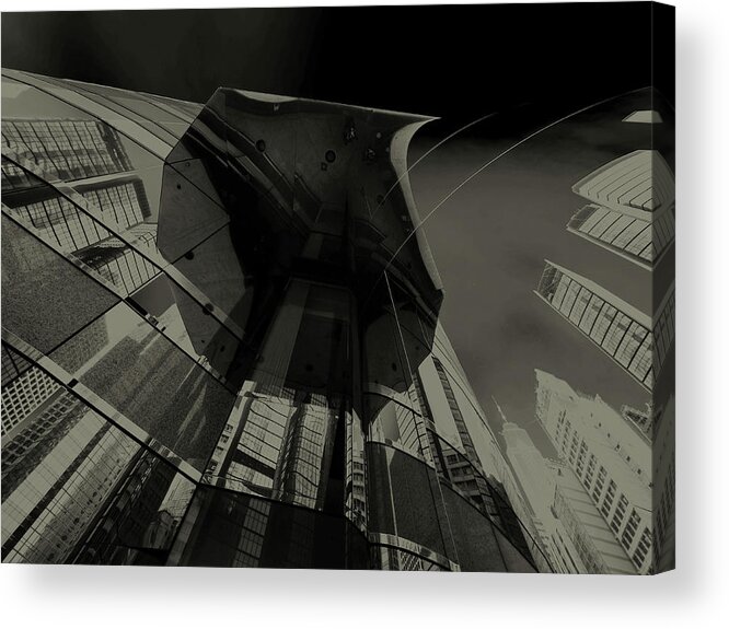Building Acrylic Print featuring the photograph Skyrise View V by Tang Ling