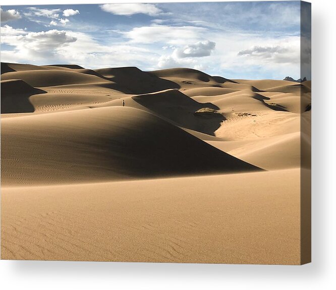 Great Sand Dunes National Park Acrylic Print featuring the photograph Solitude by Kevin Schwalbe
