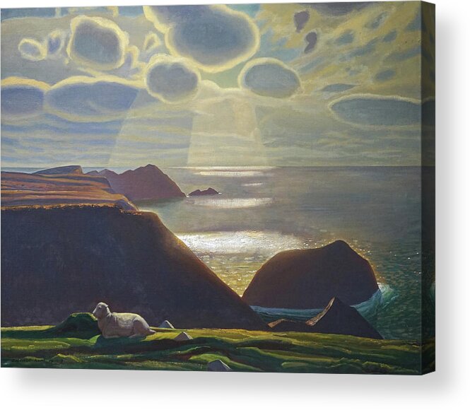 Ireland Acrylic Print featuring the painting Sturrall Donegal Ireland by Rockwell Kent