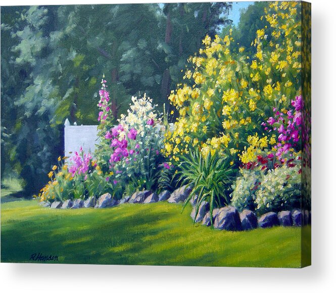 Landscape Acrylic Print featuring the painting Summer Bouquet by Rick Hansen