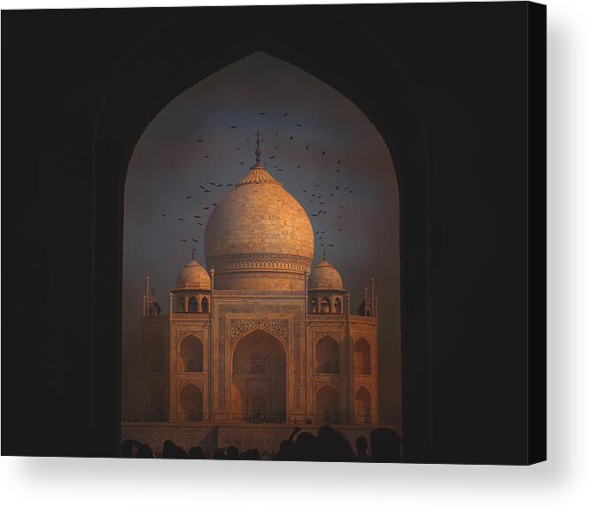 India Acrylic Print featuring the photograph Taj Mahal by Svetlin Yosifov