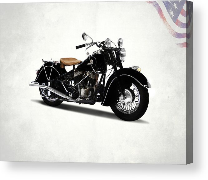 Indian Chief 1946 Acrylic Print featuring the photograph The Chief 1946 by Mark Rogan
