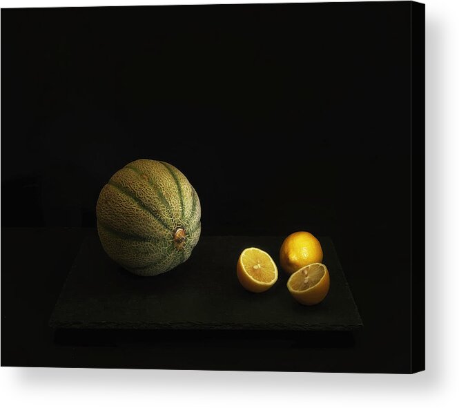 Minimalistic Acrylic Print featuring the photograph The Joy Of Fruit by Saskia Dingemans