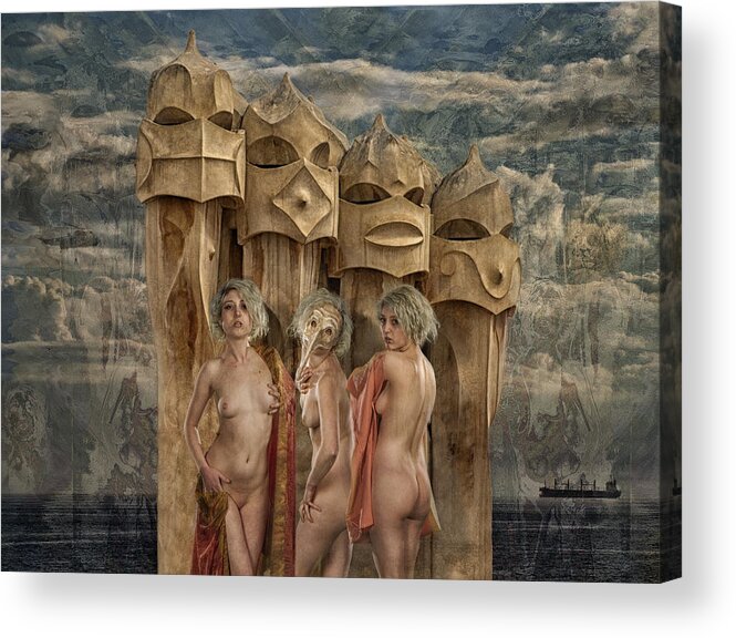 Surreal
Nude
Barcelona
La Pedera Acrylic Print featuring the photograph The Ladies Of La Pedera by Tom Gore