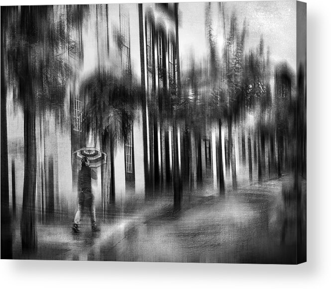 Mood Acrylic Print featuring the photograph Those Gray Days... by Piera Polo
