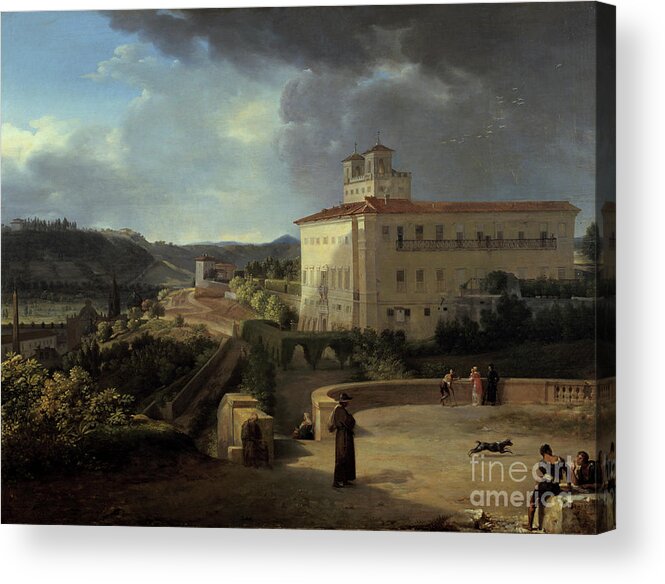Child Acrylic Print featuring the drawing View Of The Villa Medicis, Rome, 1815 by Print Collector
