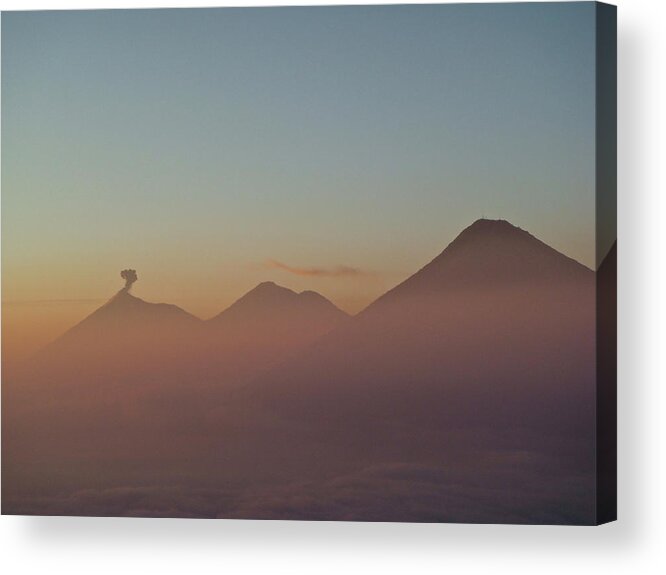 Scenics Acrylic Print featuring the photograph Volcano Eruption by Jmartinc