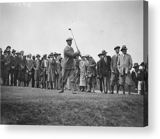 International Match Acrylic Print featuring the photograph Watching Golfer by Kirby