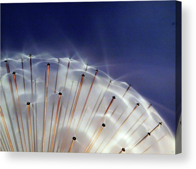 Wind Acrylic Print featuring the photograph Water Bursts by Sandra L. Grimm