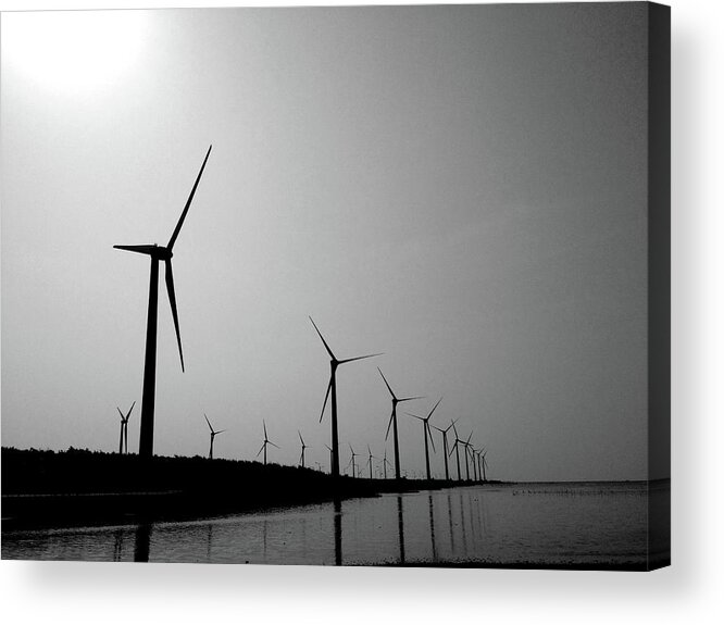 Tranquility Acrylic Print featuring the photograph Windmill by Nadia Hung