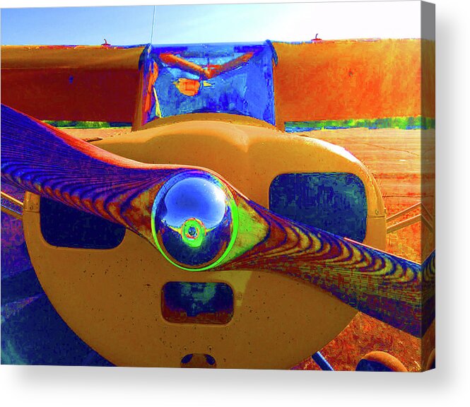 Airplane Acrylic Print featuring the photograph Wooden Prop by Tom Gresham