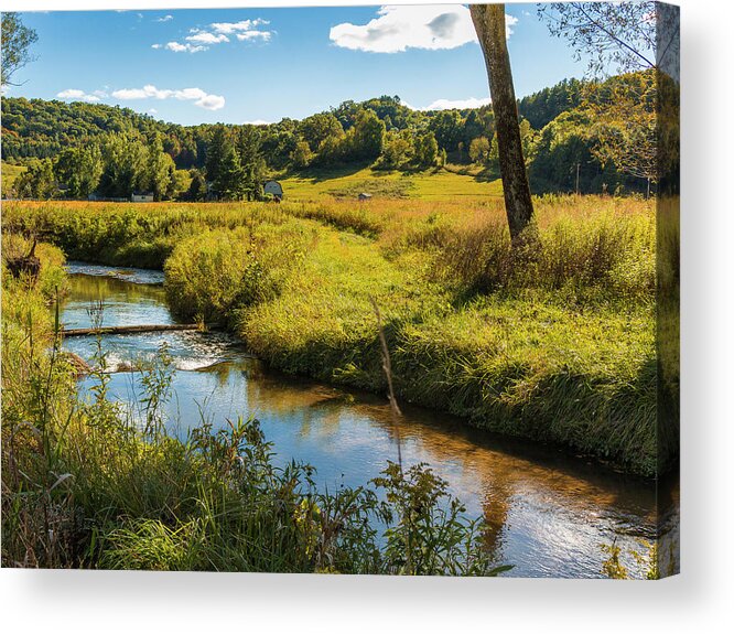 Autmn Acrylic Print featuring the photograph Autumn Spring Creek #1 by Mark Mille