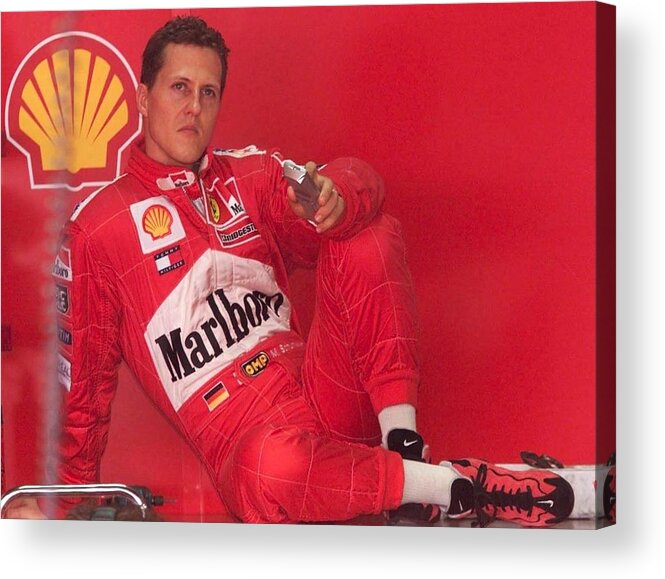 People Acrylic Print featuring the photograph Formel 1: Gp Von Brasilien 2001 #1 by Andreas Rentz