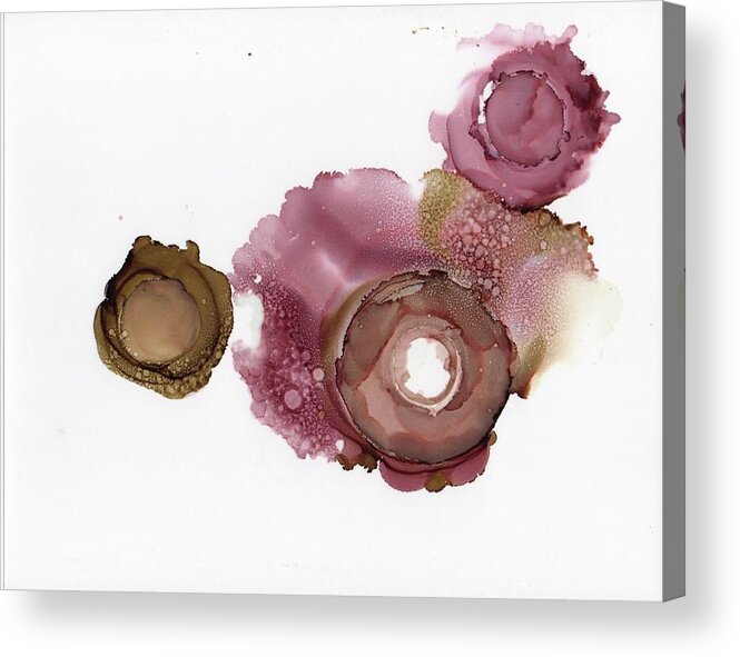 Alcohol Acrylic Print featuring the painting Fragile #1 by Christy Sawyer