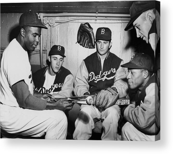 People Acrylic Print featuring the photograph Jackie Robinson by Fpg