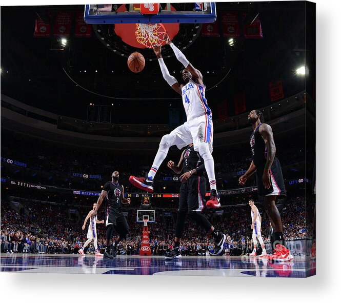 Nba Pro Basketball Acrylic Print featuring the photograph Nerlens Noel by Jesse D. Garrabrant